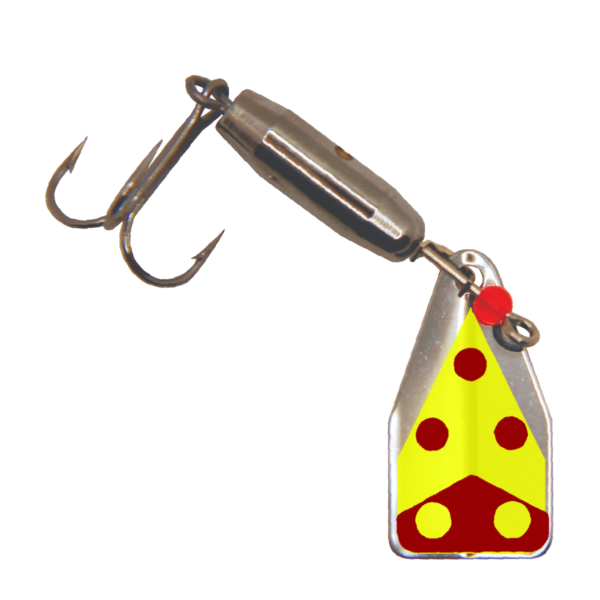 Stream-A-Lure  |  Neo Yellow with Red Dots