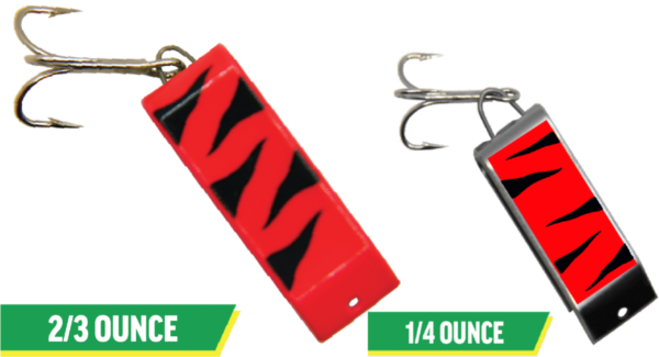 Spin-A-Lure | Neo Red with Black Stripes