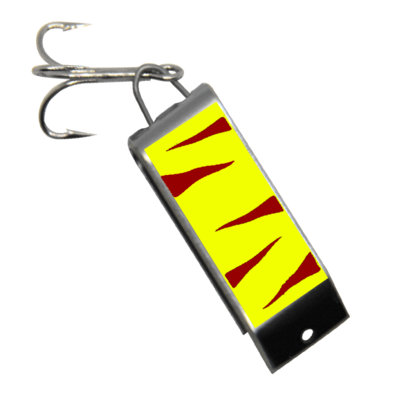 Spin-A-Lure  |  Neo Yellow with Red Stripes
