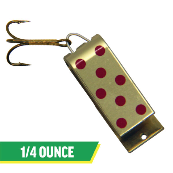 Spin-A-Lure | Gold with Red Dots - Image 3