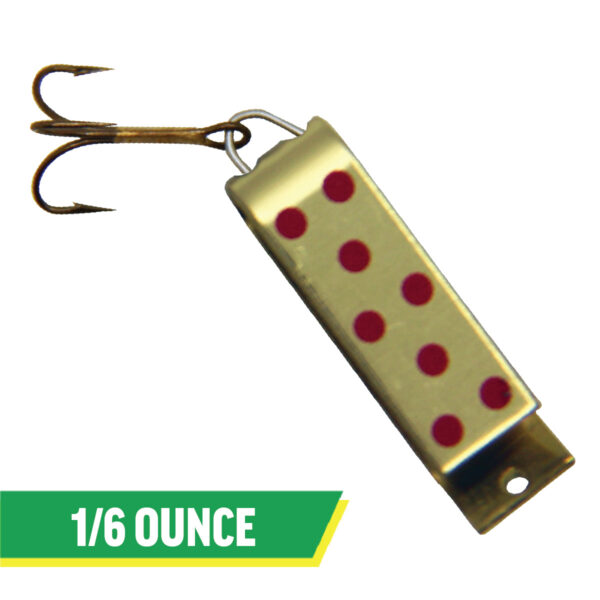 Spin-A-Lure | Gold with Red Dots - Image 2